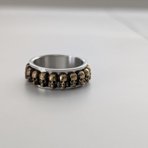 Gold Skull Ring